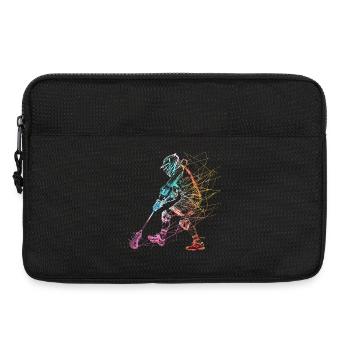 Lacrosse Player Sketch - Laptop bag 13" - black - Front