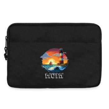 Moin Lighthouse - Laptop bag 13" - black - Front