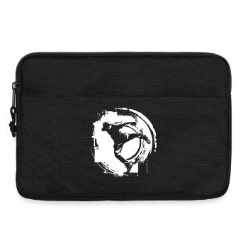 Breakdancer Zeichnung - Laptoptasche 13" - Schwarz - Vorne