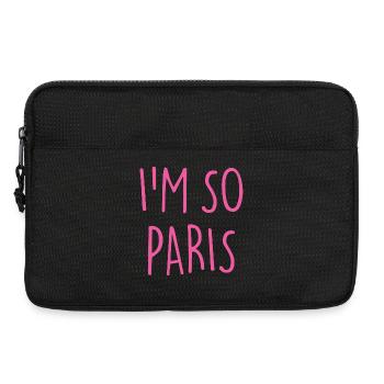 JE SUIS TELLEMENT PARIS - Sacoche pour ordinateur portable 13 pouces - noir - Devant