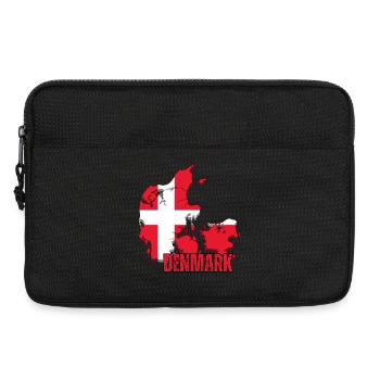 Fierté danoise, drapeau du Danemark - Sacoche pour ordinateur portable 13 pouces - noir - Devant