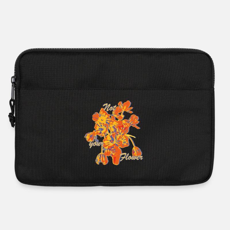 Not Your Flower Statement - Laptoptasche 13" - Schwarz