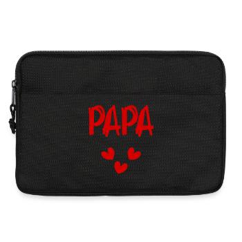 PAPA. VATERTAG. FROHER VATERTAG. ALLES GUTE ZUM GEBURTSTAG. - Laptoptasche 13" - Schwarz - Vorne
