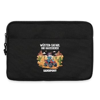 Wüsten-Einhorn - Laptoptasche 13" - Schwarz - Vorne