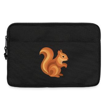 Squirrel – Animal de la forêt ludique aux tons chauds - Sacoche pour ordinateur portable 13 pouces - noir - Devant