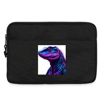 Reptile dans le style de tatouage coloré - Sacoche pour ordinateur portable 13 pouces - noir - Devant