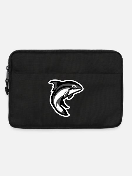 fish_001 - Laptoptasche 13" - Schwarz