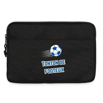 Tonton Supporter Football T-shirt - Laptop bag 13" - black - Front