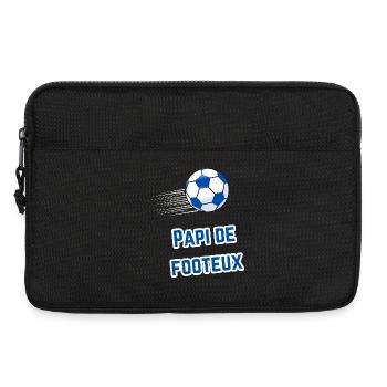 Grandpa Supporter Soccer T-Shirt - Laptop bag 13" - black - Front