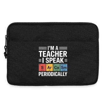 Professeur Je parle périodiquement Chimie Design - Sacoche pour ordinateur portable 13 pouces - noir - Devant
