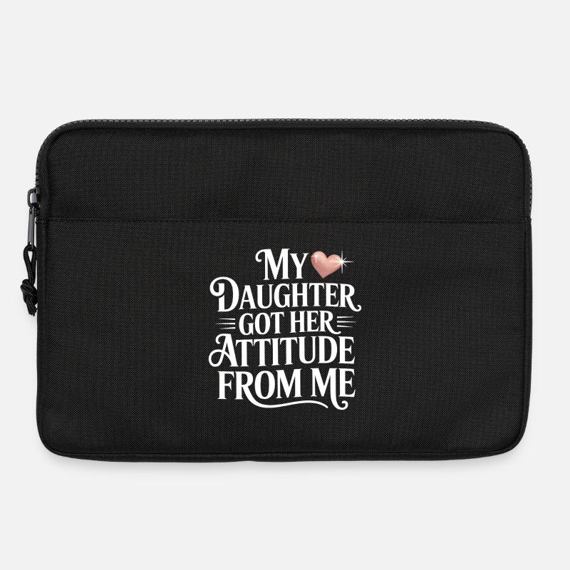 Meine Mutter hat ihre Einstellung von mir - Laptoptasche 13" - Schwarz