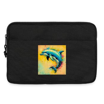 Delfin - Laptoptasche 13" - Schwarz - Vorne