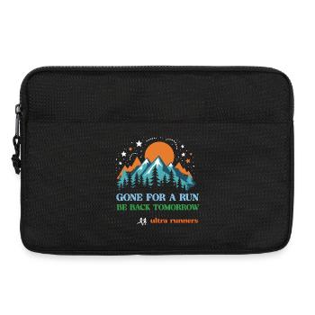 Zum Laufen gegangen – Bin morgen wieder da – Ultraläufer - Laptoptasche 13" - Schwarz - Vorne
