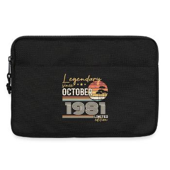 Cadeau Octobre 1981 - Génial Depuis Octobre 1981 - Sacoche pour ordinateur portable 13 pouces - noir - Devant