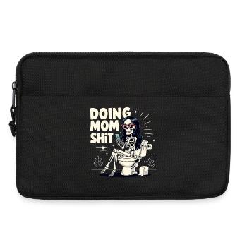 Faire des conneries de maman Drôle de fête des mères Faire des conneries de maman - Sacoche pour ordinateur portable 13 pouces - noir - Devant