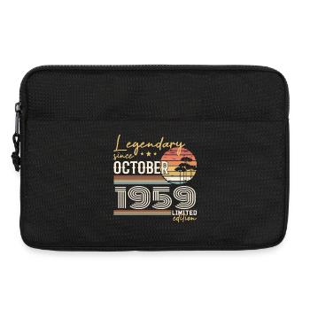October 1959 Gift - Awesome Since October 1959 - Laptop bag 13" - black - Front