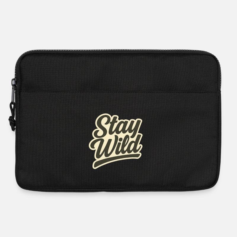 Stay_wild - Laptoptasche 13" - Schwarz