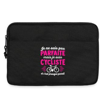 Ich bin Radfahrer und es ist fast dasselbe - Laptoptasche 13" - Schwarz - Vorne