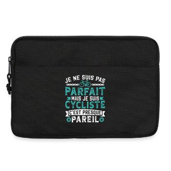 Ich bin Radfahrer, es ist fast dasselbe - Laptoptasche 13" - Schwarz - Vorne
