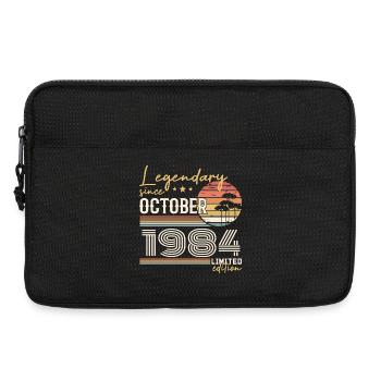 Oktober 1984 Geschenk - Genial seit Oktober 1984 - Laptoptasche 13" - Schwarz - Vorne