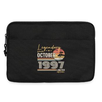 Cadeau Octobre 1997 - Génial Depuis Octobre 1997 - Sacoche pour ordinateur portable 13 pouces - noir - Devant