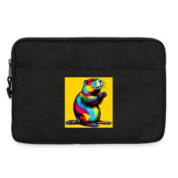 castor - Sacoche pour ordinateur portable 13 pouces - noir - Devant