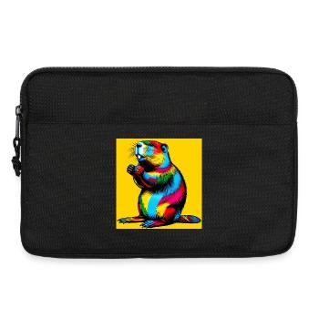 castor - Sacoche pour ordinateur portable 13 pouces - noir - Devant