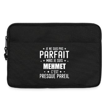 Mehmet : authentique, imparfait, top, perfection - Sacoche pour ordinateur portable 13 pouces - noir - Devant