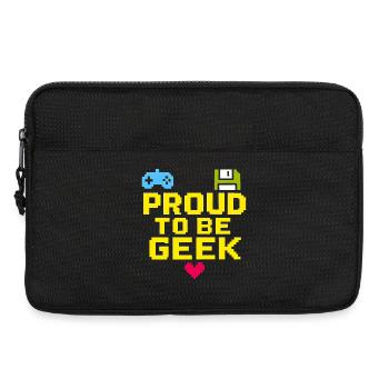 Fier Geek Pixel Rétro - Sacoche pour ordinateur portable 13 pouces - noir - Devant