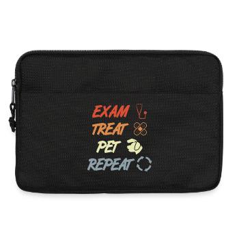 Exam Treat Pet Repeat - Laptop bag 13" - black - Front