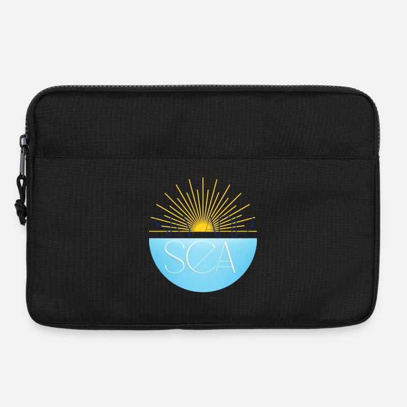 Himmel und Meer - Laptoptasche 13" - Schwarz