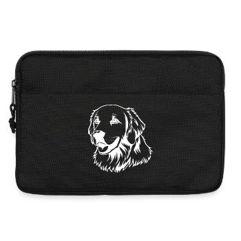 Golden Retriever Dog Head T-shirt Gift - Laptop bag 13" - black - Front