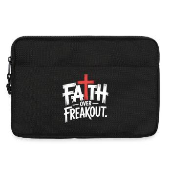 Faith Over Freakout Faith Jesus - Laptop bag 13" - black - Front