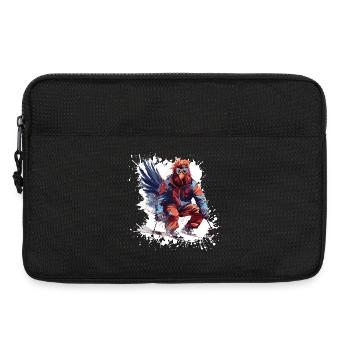Hahn Ski Skifahren - Laptoptasche 13" - Schwarz - Vorne