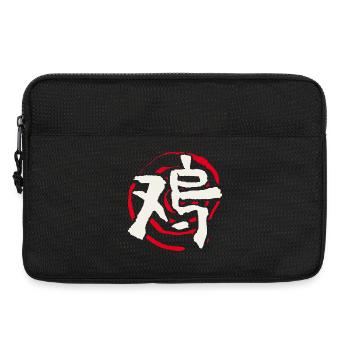 Coq - Astrologie Chinoise - Sacoche pour ordinateur portable 13 pouces - noir - Devant