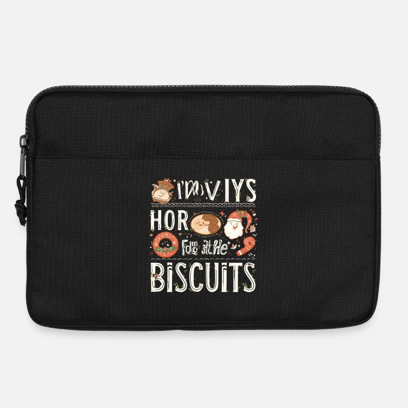 Süße und festliche Weihnachtsplätzchen - Laptoptasche 13" - Schwarz
