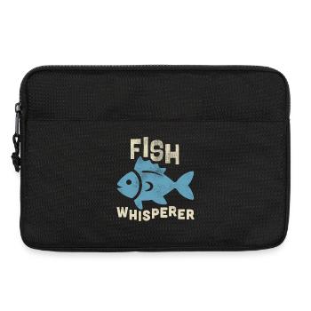 fish whisperer - Laptoptasche 13" - Schwarz - Vorne