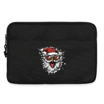 Eule Weihnachten Lustig - Laptoptasche 13" - Schwarz - Vorne