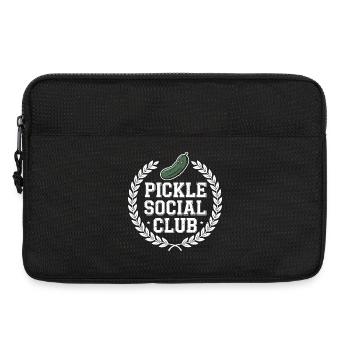 Pickle Social Club Concombre Humour Crew - Sacoche pour ordinateur portable 13 pouces - noir - Devant