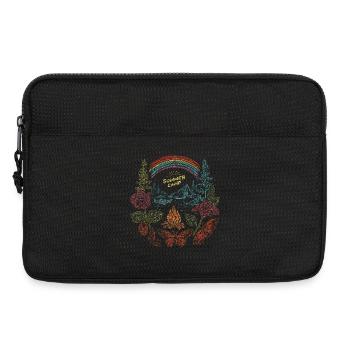 Summer Camp – Colorful Retro Nature Design - Laptop bag 13" - black - Front