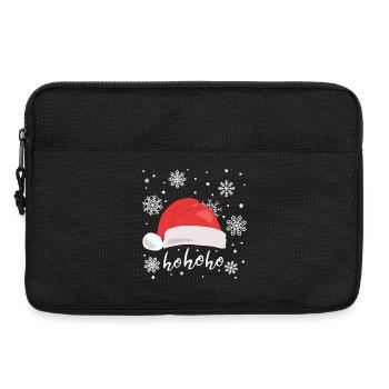 Weihnachtsmütze Ho ho ho Weihnachtsmann - Laptoptasche 13" - Schwarz - Vorne