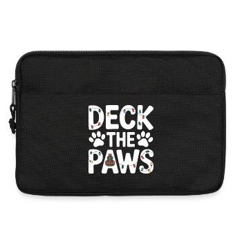 Deck the Paws Weihnachtsfeier - Laptoptasche 13" - Schwarz - Vorne