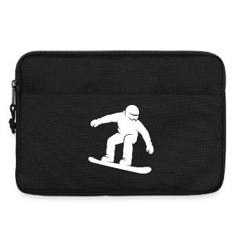 Sports d’hiver Minimalist Silhouette Snowboard - Sacoche pour ordinateur portable 13 pouces - noir - Devant