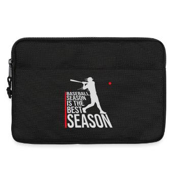 La saison de baseball est la meilleure saison des sports de fans - Sacoche pour ordinateur portable 13 pouces - noir - Devant