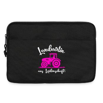 Landwirtin Aus Leidenschaft Landwirtschaft Sprüche - Laptoptasche 13" - Schwarz - Vorne