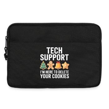 Tech Support Cookies Tee - Laptop bag 13" - black - Front