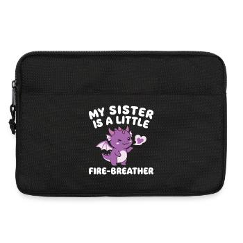 Frère Dragon Mignon, Frère ou Sœur - Sacoche pour ordinateur portable 13 pouces - noir - Devant