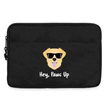 To optimize the golden_retriever.jpg design for th - Laptop bag 13" - black - Front
