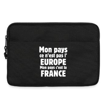 Europe, France, je suis Français - Sacoche pour ordinateur portable 13 pouces - noir - Devant