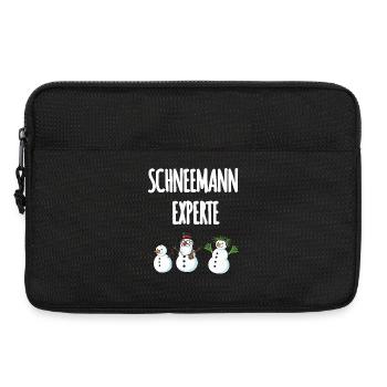 Schneemann Experte - Laptoptasche 13" - Schwarz - Vorne